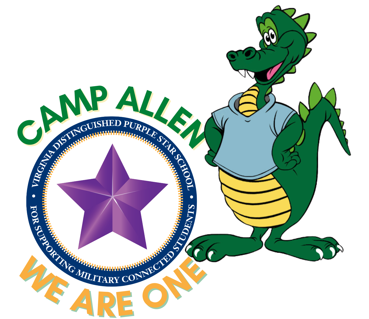 Camp Allen: We are One! A Virginia Distinguished Purple Star School For Supporting Military Connected Students 